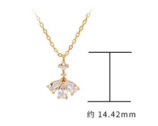 Emotional Factory 925 Sterling Silver 14K Gold Plated Gemstone Oval Natural Stone Ammolite Necklace