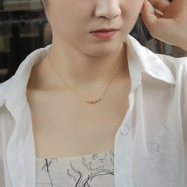 Emotional Factory 925 Sterling Silver 14K Gold Plated Gemstones Meteor Star Natural Citrine Necklace