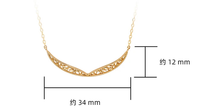 925 Sterling Silver 14K Gold Plated Vintage Hollow Bead Wing Necklace With Matching Pendant Available