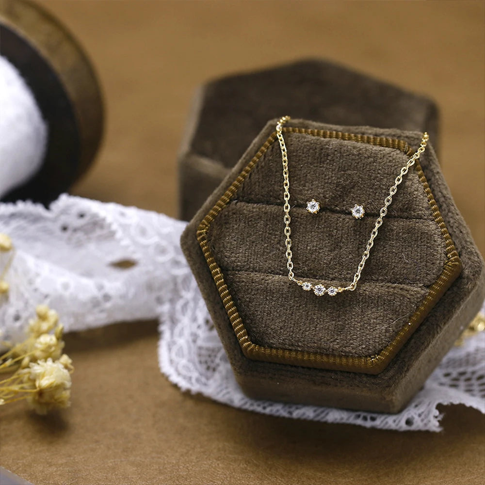 Emotional Factory 925 Sterling Silver 14K Gold Plated Gemstone Time Scarred Star Track Laughter Moissanite Necklace