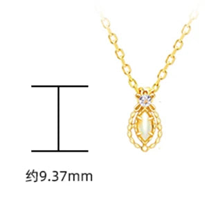 Bohemian Big Geometric Drop African Opal Necklace