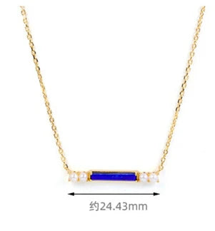 Emotional Factory 925 Sterling Silver 14K Gold Plated Zircon Shooting Star Double Meteor Necklace