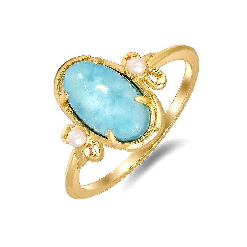 Japanese Style Anel De Noivado Anillo Plata 925 Luxury S925 Silver Plated 14K Gold Sea Grain Stone White Crystal Ring