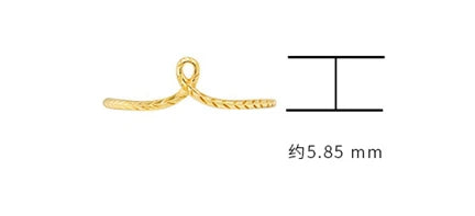 925 Sterling Silver 14K Gold Plated Stripe Infinity Fine Stacked Ring