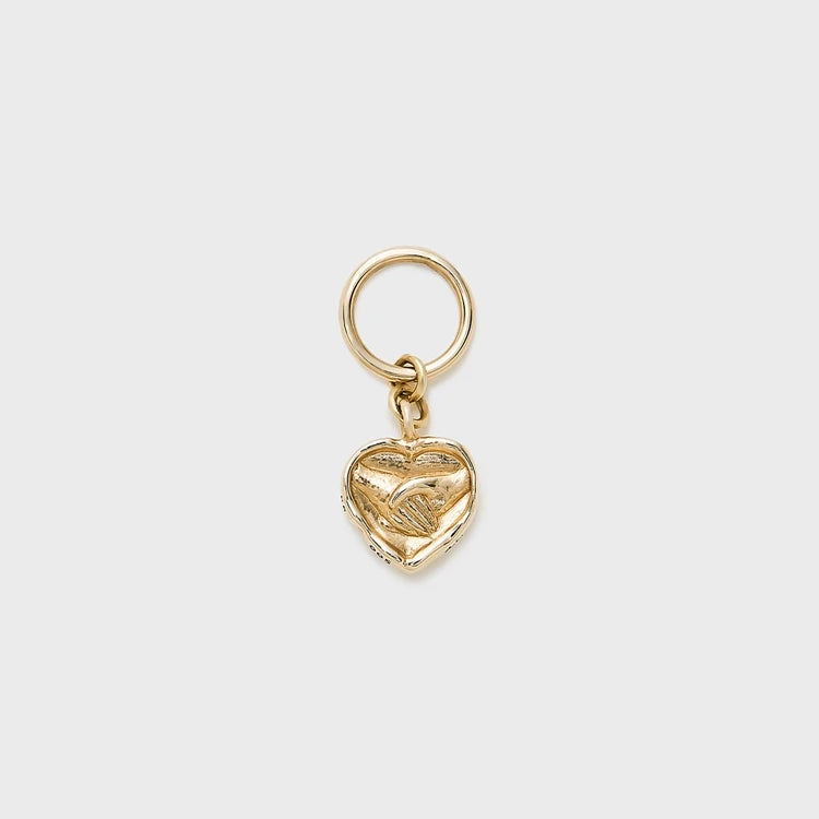 Emotional Factory 925 Sterling Silver 14K Gold Plated Heart Pigeon Star Moon Dove of Peace Pendant