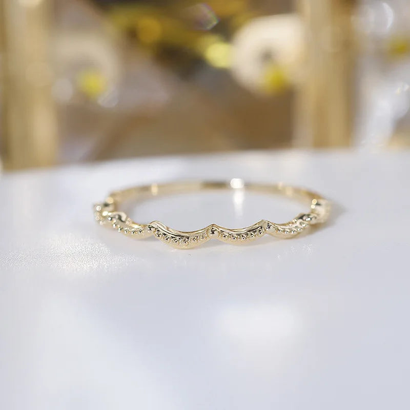 Emotional Factory 925 Sterling Silver 14K Gold Plated Gemstone Angel Heart Cloud Stacking Natural Smoky Quartz Ring