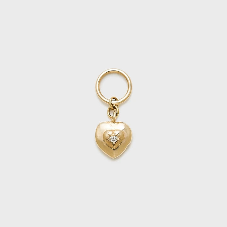 Emotional Factory 925 Sterling Silver 14K Gold Plated Heart Pigeon Star Moon Dove of Peace Pendant