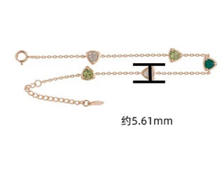 Pulseras De Piedras Naturales 925 Sterling Silver 1Gold Plated Gemstone Grape Natural Green Stone Peridot Chrysoprase Bracelet