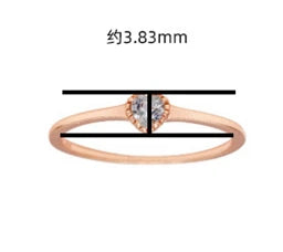 925 Sterling Silver 14K Gold Plated Gemstone Natural Aquamarine 3.5Mm Gem Stone Heart Ring