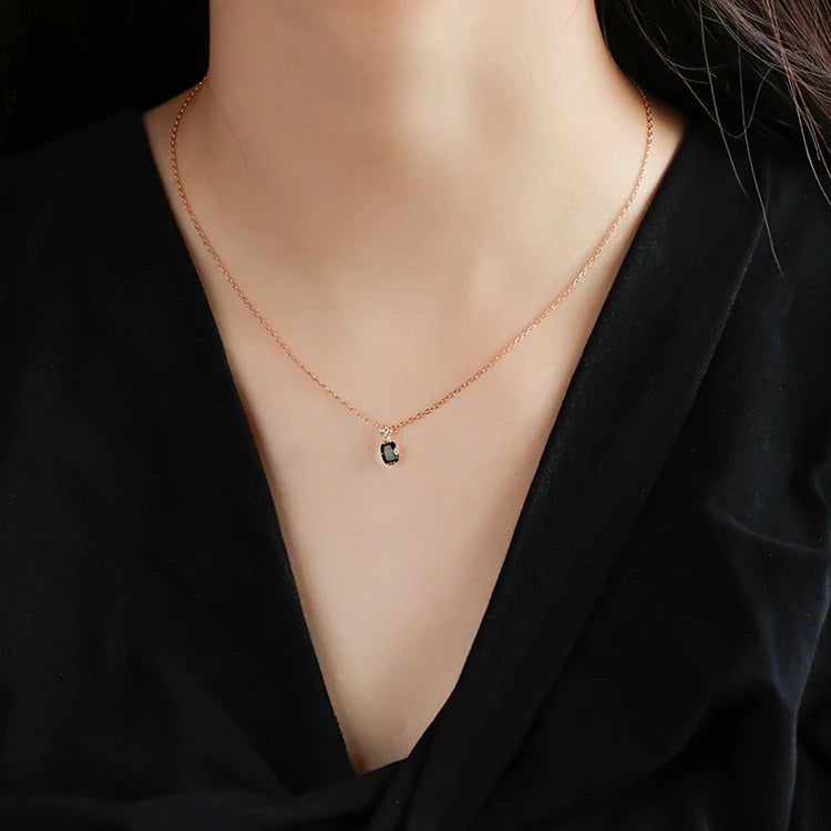 Emotional 925 Sterling Silver 14K Gold Plated Gemstones Natural Vintage Charm Floral Pattern Green Aventurine Peridot Necklace