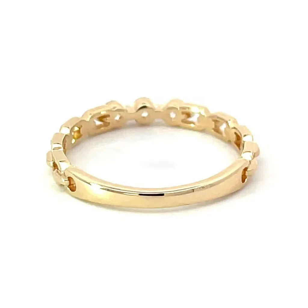 French Sweet Cool Style S925Silver Plating14KGold Irregular Hollow Zircon Ring