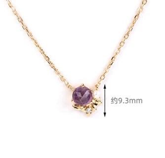 Emotional Factory 925 Sterling Silver 14K Gold Plated Gemstone Diamond Shaped Faux Artificial Opal Sun Necklace