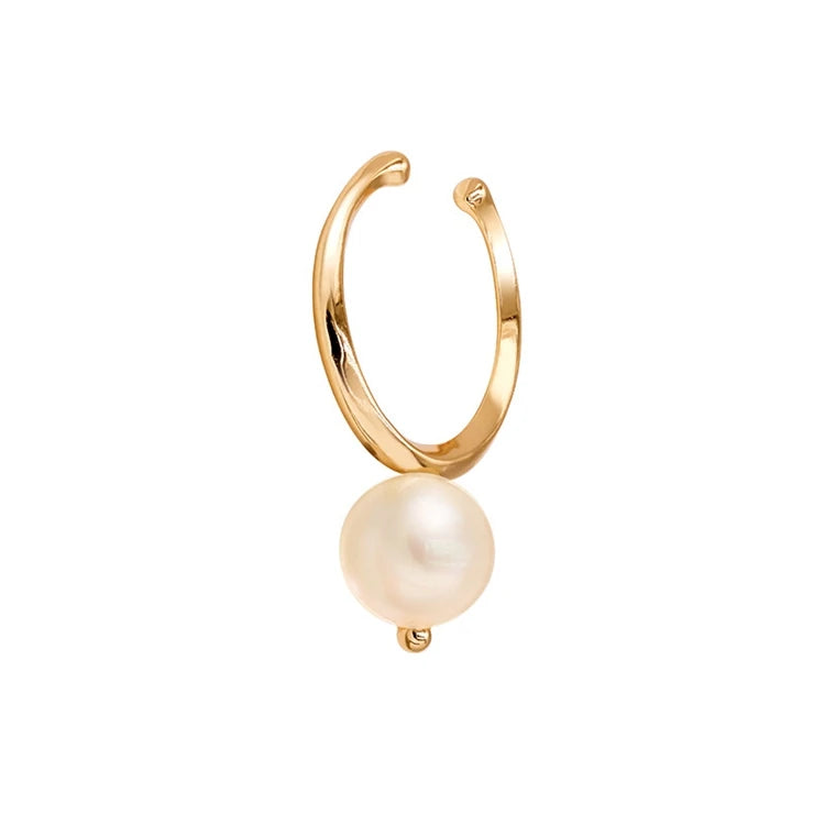 Emotional Factory 925 Sterling Silver 14K Gold Plated Gemstone Tassels Zircon Star Pearl Stud Hoop Earrings Set