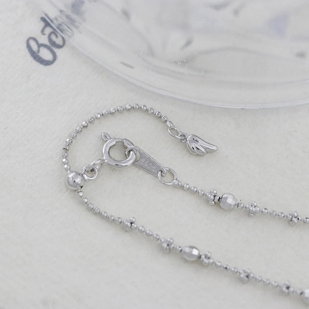 Pulsera De Cristal Factory 925 Sterling Silver 14K Gold Plated Gemstone Fashion Sparkling Geometric Round Bead Bracelet