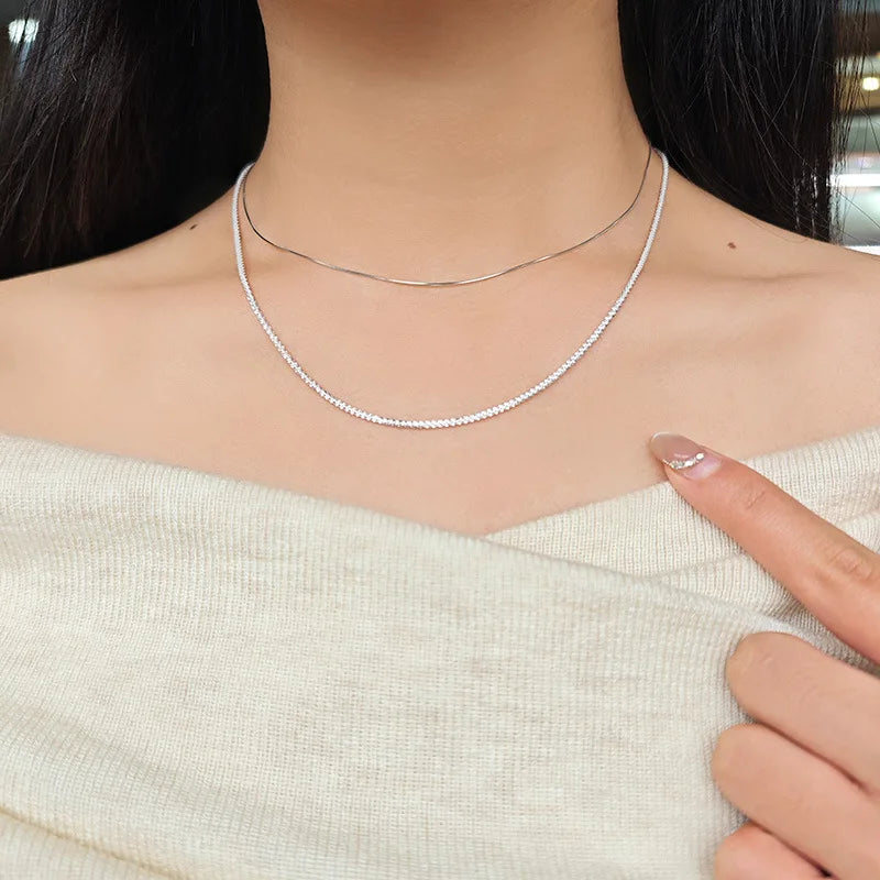 Emotional Factory 925 Sterling Silver 14K Gold Plated Gemstone Gypsophila Summer Sparkling Cauliflower Necklace