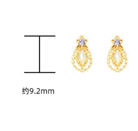 Emotional Factory 925 Sterling Silver 14K Gold Plated Gemstones Vintage Light Luxury Tanzanite Zirconia Opal Australia Earrings