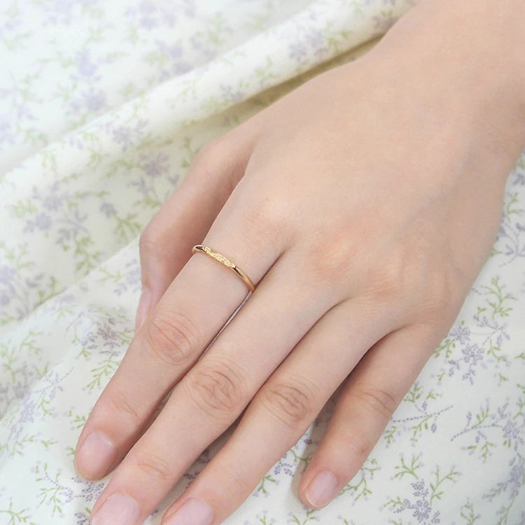 Emotional Bague De Mariage En or Factory 925 Sterling Silver 14K Gold Plated Gemstones Classical Name Stamped Ring