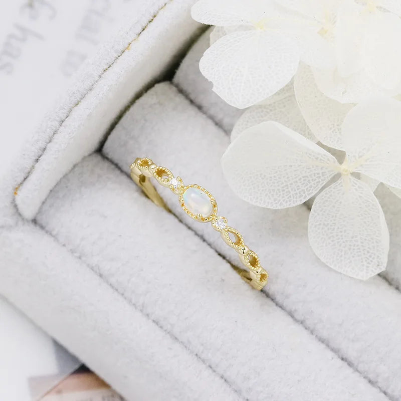 Emotional Factory 925 Sterling Silver 14K Gold Plated Gemstone Vintage Ribbon Lace Women'S Natural Red Garnet Ring