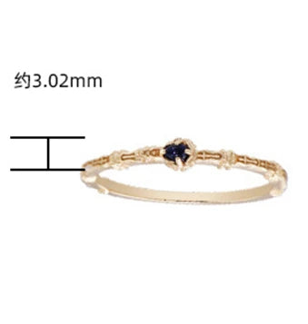 Bague 925 Sterling Silver Gold Plated Gemstone Retro Natural Green Cross Pattern Vintage Slim Black Aventurine Engagement Ring