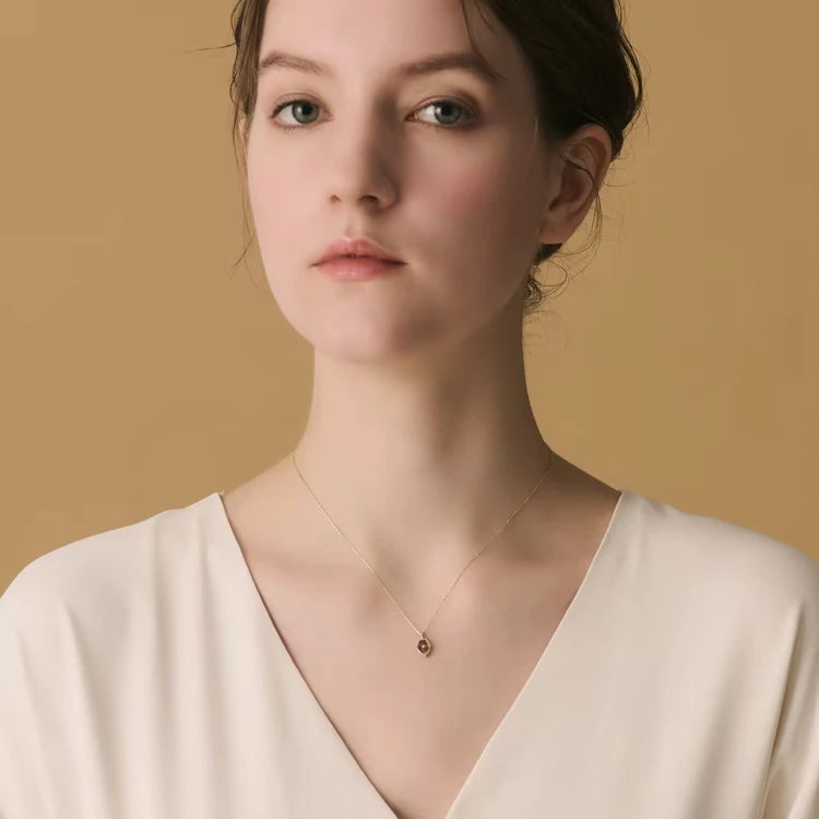 Emotional Factory 925 Sterling Silver 14K Gold Plated Gemstone Pearl Vintage Irregular Magma Enamel Necklace