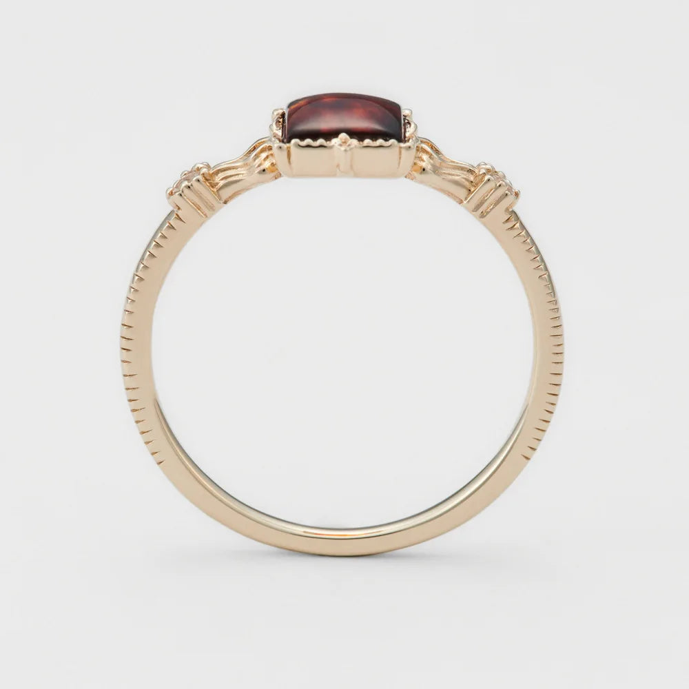 Ornament Factory Wholesale 23Spring New Retro StyleS925Silver Plating14KGold Amberoid