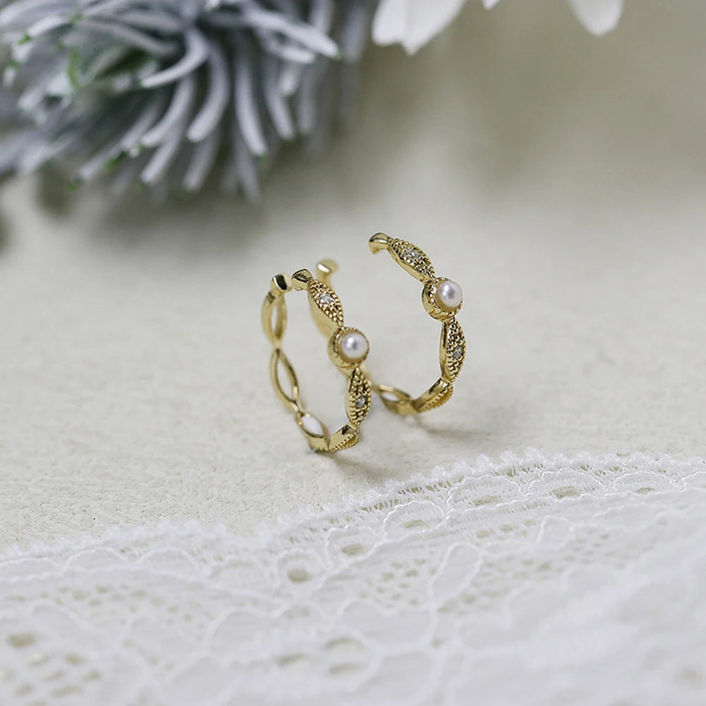 Emotional Factory 925 Sterling Silver 14K Gold Plated Gemstone Polka Dots Natural Freshwater Pearls Pearl Earrings