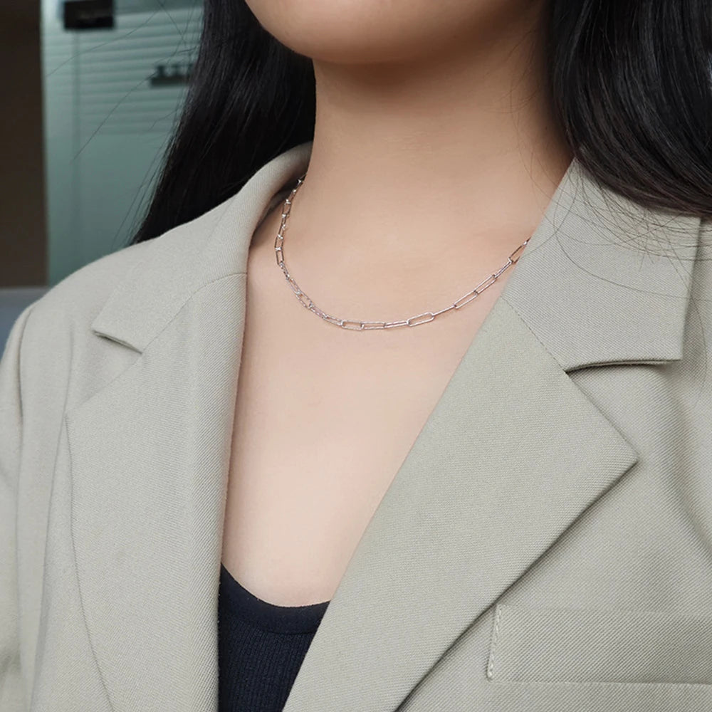 Emotional Factory 925 Sterling Silver 14K Gold Plated Layering Style Glitter Chain Necklace