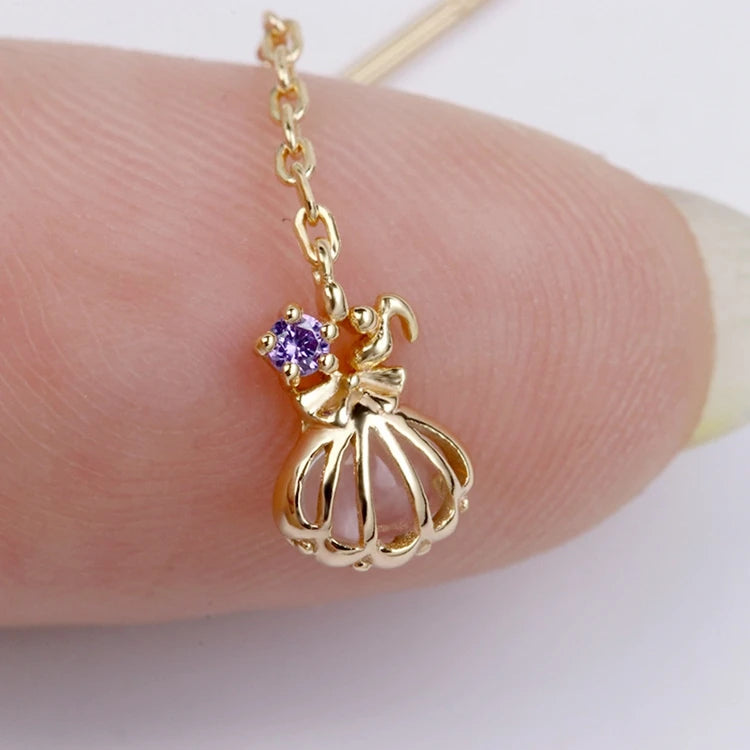 Emotional Factory 925 Sterling Silver 14K Gold Plated Gemstone Topaz Blue Spinel Small Shell Wire Earrings