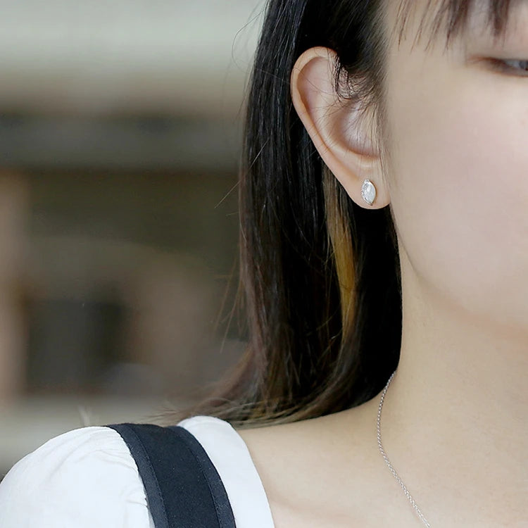 Emotional Factory 925 Sterling Silver 14K Gold Plated Gemstone Water Droplets Rock Crystal Vintage Earrings