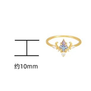 Alexander Alexandrite Color Changing Gemstone Royal Luxury Rhombus Stone Ring