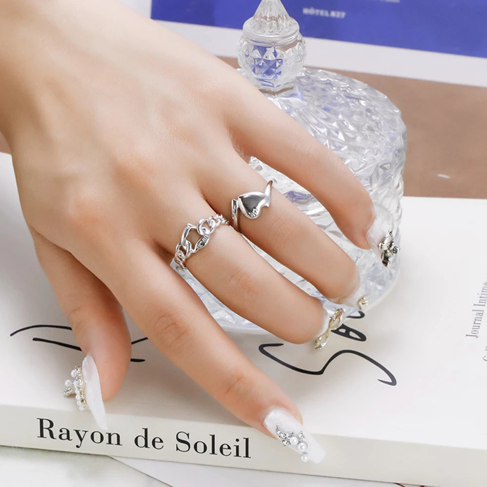 Emotional Factory 925 Sterling Silver 14K Gold Plated Proposal Wedding Glossy Love Heart Ring