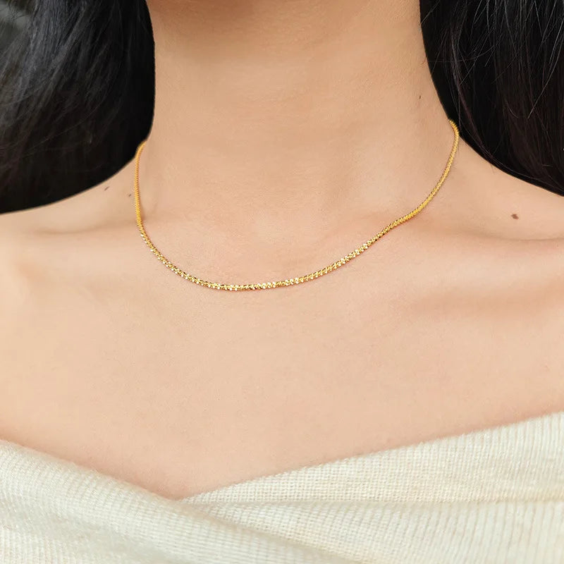 Emotional Factory 925 Sterling Silver 14K Gold Plated Gemstone Gypsophila Summer Sparkling Cauliflower Necklace