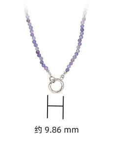 925 Sterling Silver 14K Gold Plated Labradorite Coloured Beads Round Tanzanite Chain Necklace With Matching Pendant Available