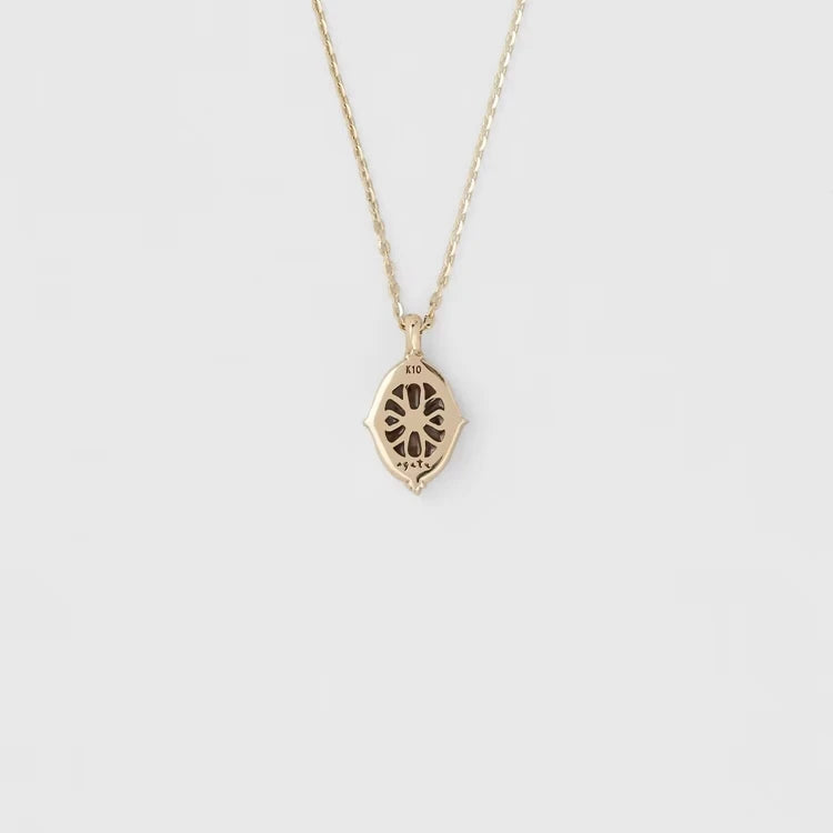 Emotional Factory 925 Sterling Silver 14K Gold Plated Gemstone Pearl Vintage Irregular Magma Enamel Necklace