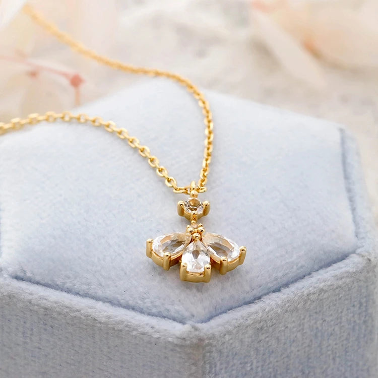 Emotional Factory 925 Sterling Silver 14K Gold Plated Gemstone Oval Natural Stone Ammolite Necklace