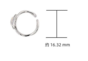 Emotional Factory 925 Sterling Silver Platinum Gold Plated Gemstone X Opal Ear Clips Earrings