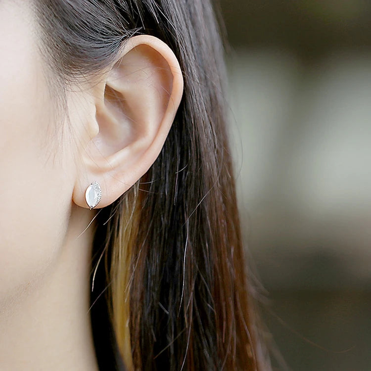 Emotional Factory 925 Sterling Silver 14K Gold Plated Gemstone Water Droplets Rock Crystal Vintage Earrings