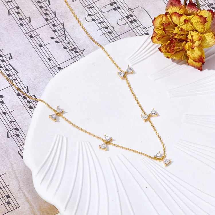 925 Sterling Silver Gold Plated Gemstone Kite Premium Lightweight Long Bow Tie Necklace