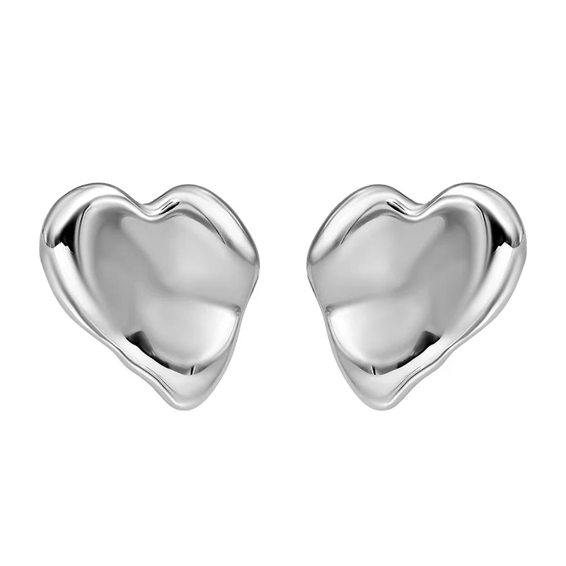 2023 Trendy S925 Sterling Silver Heart Earrings - Versatile Fashion, Factory Wholesale Jewelry