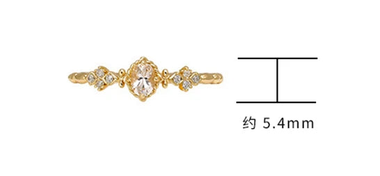 Anillos Para Matrimonio  925 Sterling Silver 14K Gold Plated Gemstone Cz Zircon Retro Hollow Flower Pink Beryl Morganite Ring