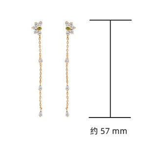 Emotional 925 Sterling Silver 14K Gold Plated Gem Stone Gemstone Retro  Cz Zircon Round White Shell Sky Blue Glass Earrings