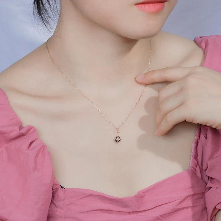 925 Sterling Silver 14K Gold Plated Gemstone Shine North Natural Aventurine Star Necklace