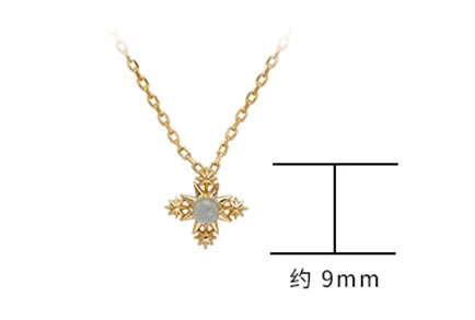 925 Sterling Silver 14K Gold Plated Gemstone Retro Geometric Circle Round Star Apatite Necklace