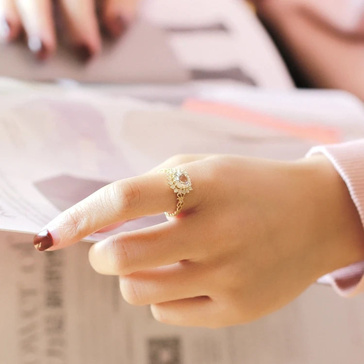 Emotional Bijoux Argent Factory 925 Sterling Silver Gold Plated Gemstones Classic Design Flowers Iced Square Sugar Topaz Ring
